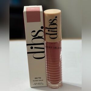 NIB Dibs Go To Glossy Balm in Effortless Pink